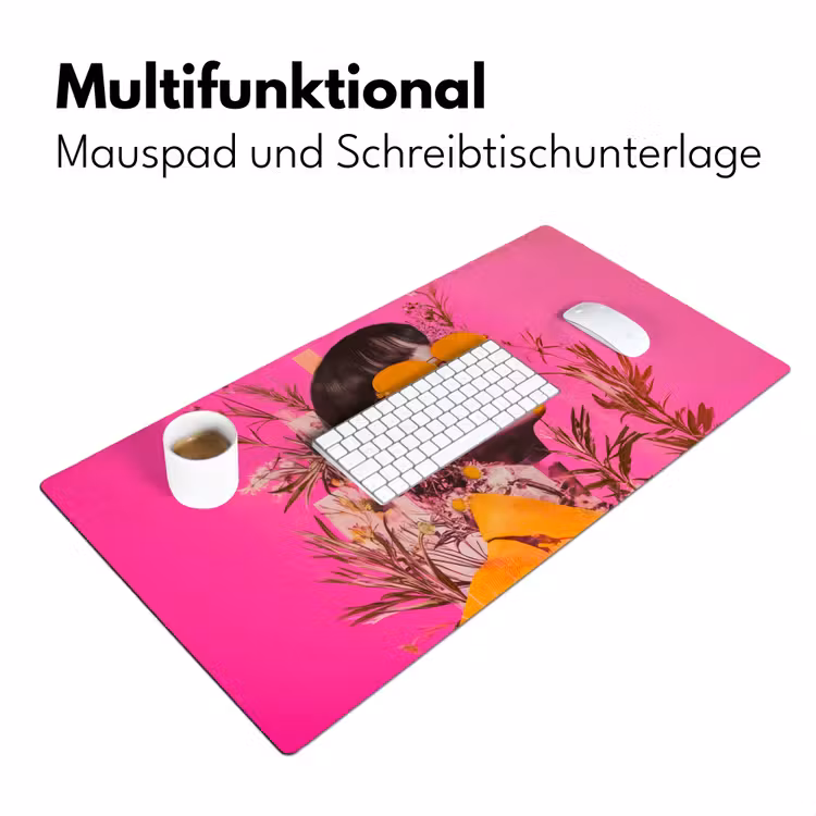 Zonnebril - Oranje - Vrouw - Planten Muismat XXL klein -ysfeer4_duits