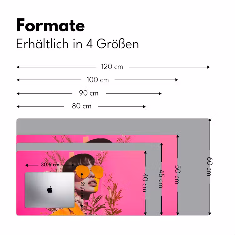 Zonnebril - Oranje - Vrouw - Planten Muismat XXL klein -ysfeer5_duits
