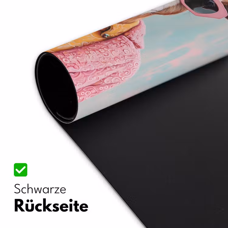 Zonnebril - Roze - Geit - Horen Muismat XXL klein -ysfeer2_duits