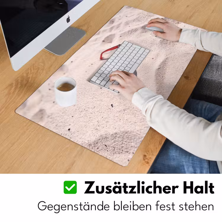 Schreibtischunterlage - Sonnenbrille – Strand – Urlaub – Rot — 3