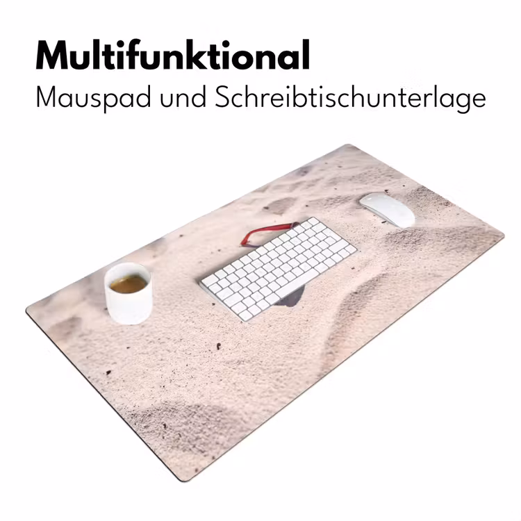 Schreibtischunterlage - Sonnenbrille – Strand – Urlaub – Rot — 4