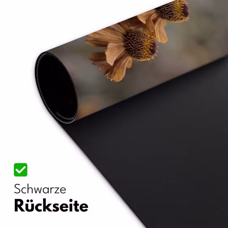 Zonnehoed - Droogbloemen - Geel - Warm Muismat XXL klein -ysfeer2_duits