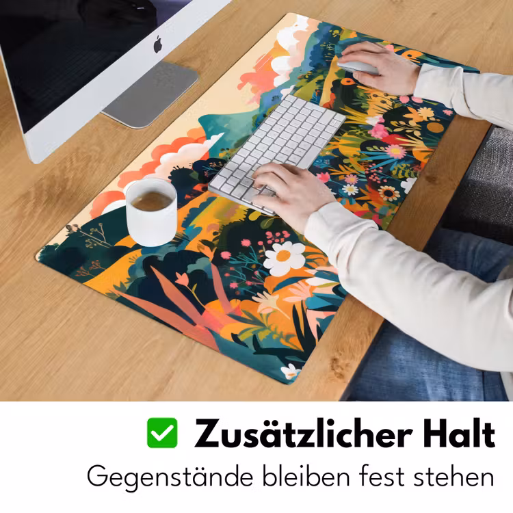 Zonlicht - Heuvels - Wolkenlucht Muismat XXL klein -ysfeer3_duits