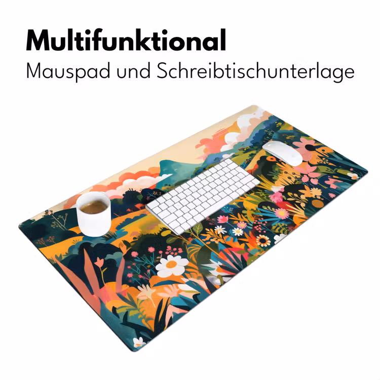 Zonlicht - Heuvels - Wolkenlucht Muismat XXL klein -ysfeer4_duits