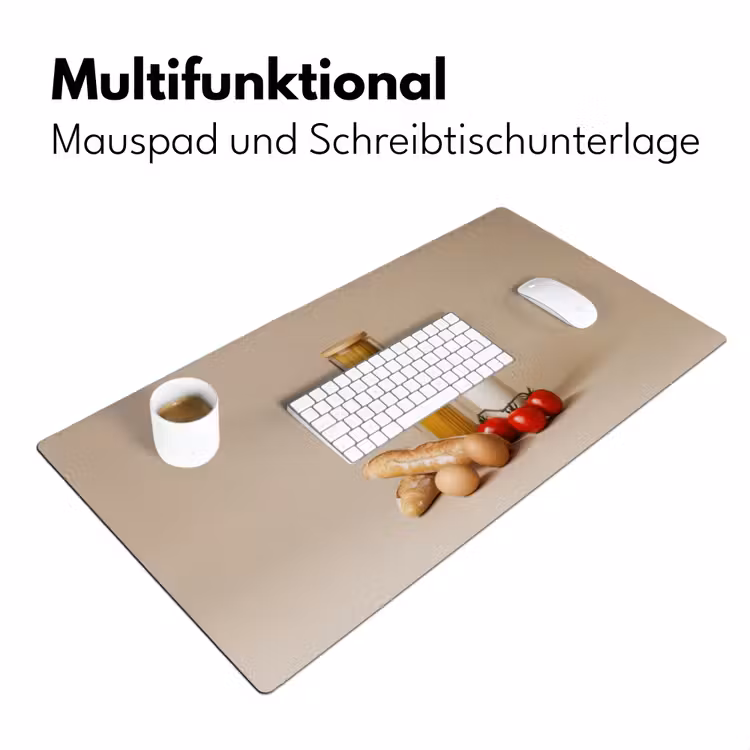 Spaghetti - Melk - Tomaten - Eieren - Brood Muismat XXL klein -ysfeer4_duits