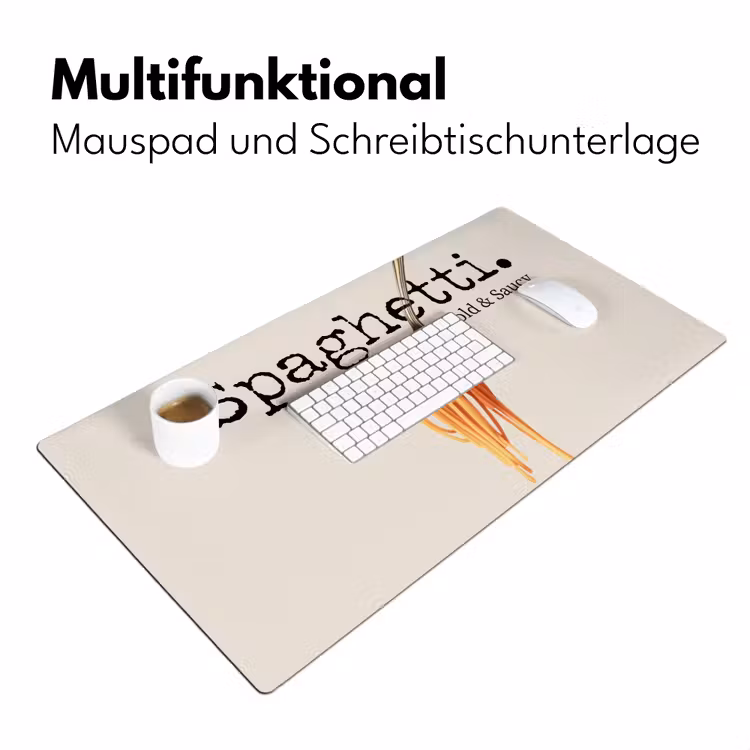 Spaghetti - tomatensaus - Parmezaanse kaas Muismat XXL klein -ysfeer4_duits
