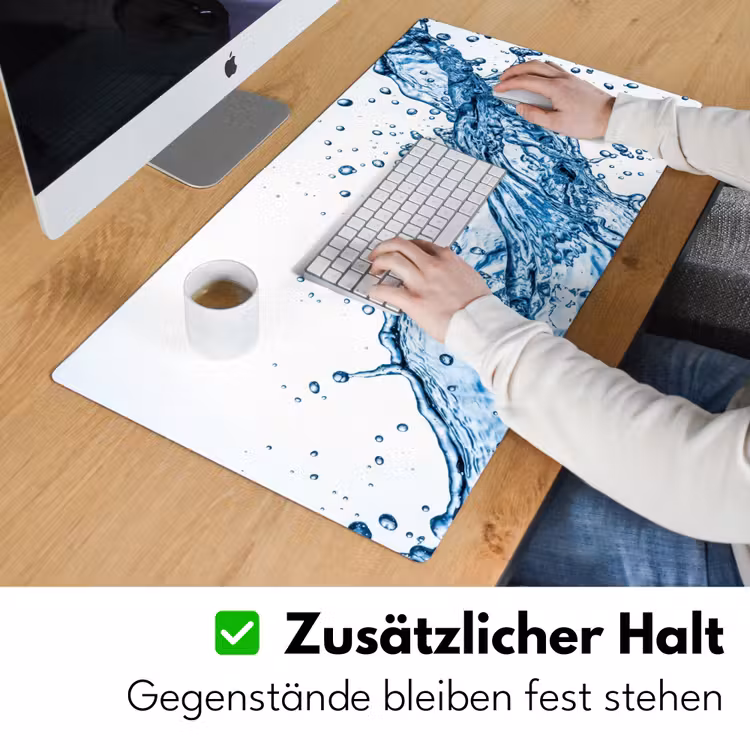 Spash - Water - Blauw Muismat XXL klein -ysfeer3_duits