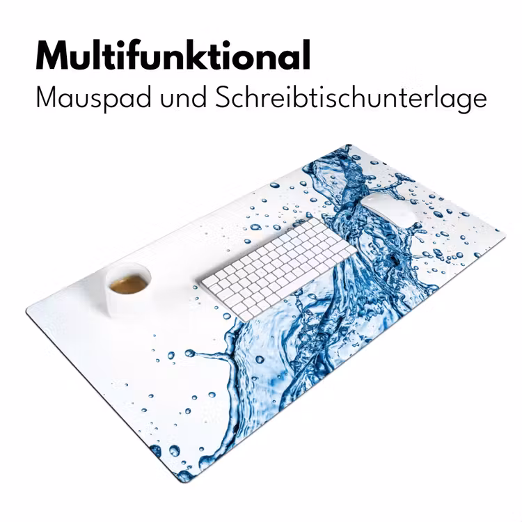Spash - Water - Blauw Muismat XXL klein -ysfeer4_duits
