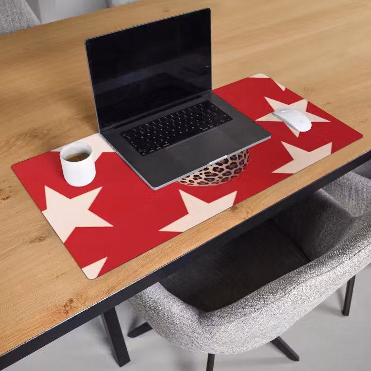 Schreibtischunterlage - Spiel – Tiermuster – Nummer 8 – Modern – Rot - Spel - Dierenprint - Nummer 8 - Modern - Rood Muismat XXL klein