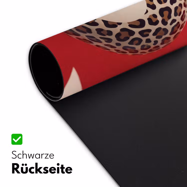 Schreibtischunterlage - Spiel – Tiermuster – Nummer 8 – Modern – Rot - Spel - Dierenprint - Nummer 8 - Modern - Rood Muismat XXL klein