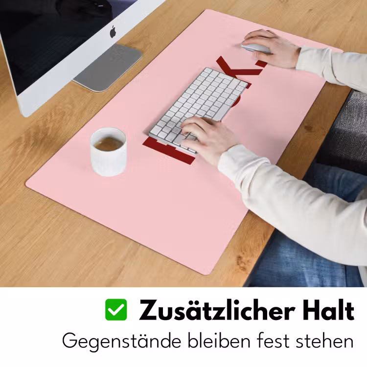 Statement - Krachtig - Roze Muismat XXL klein -ysfeer3_duits