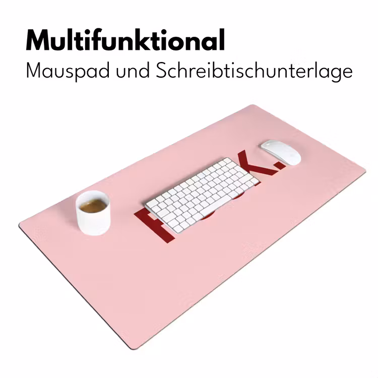 Statement - Krachtig - Roze Muismat XXL klein -ysfeer4_duits