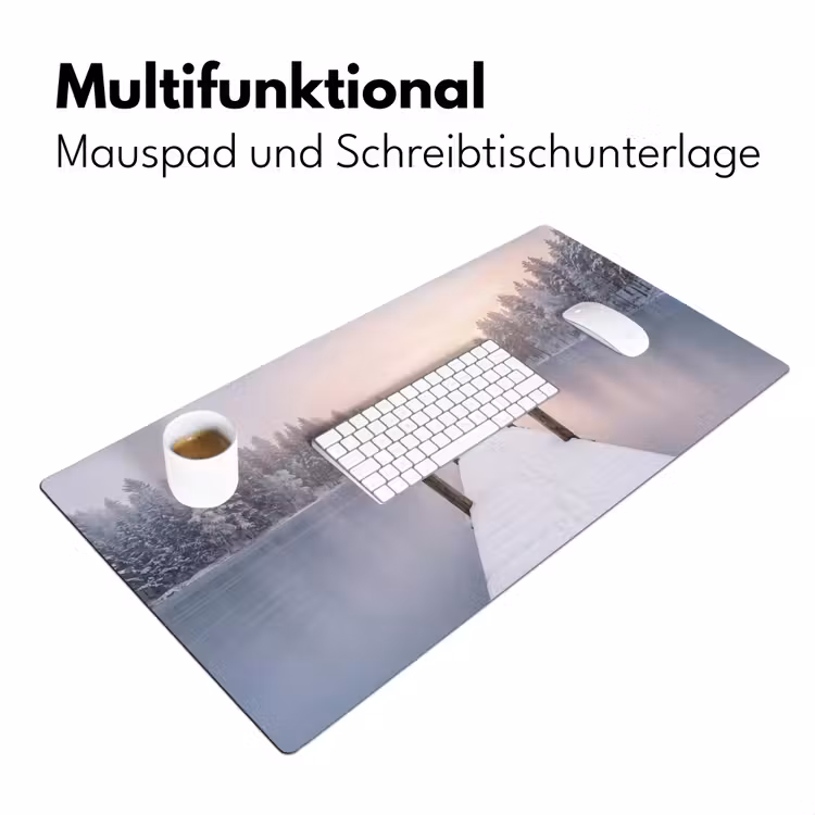Steiger - Meer - Mist - Winter - Serene Muismat XXL klein -ysfeer4_duits