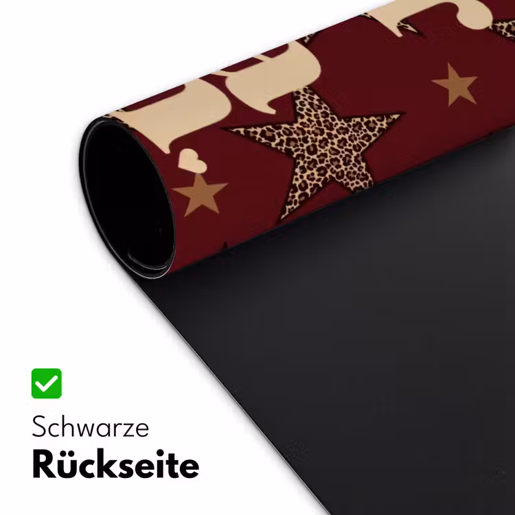 Sterren - Luipaardprint - Dream - Bordeaux Muismat XXL klein -ysfeer2_duits