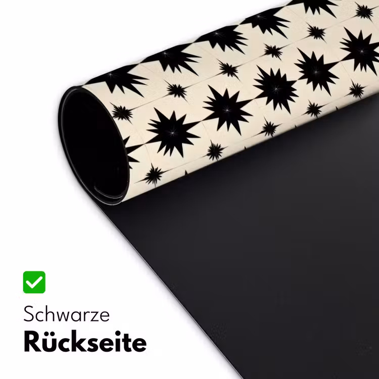 Stervormen - Geometrisch - Zwart Muismat XXL klein 681 -ysfeer2_duits