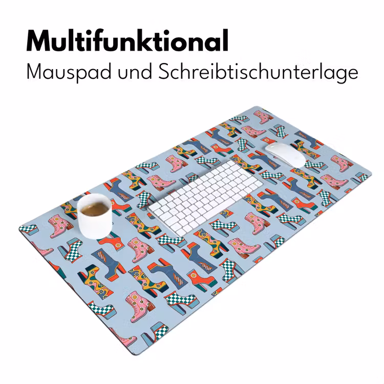 Laarzen - Patroon - Disco Muismat XXL klein 681 -ysfeer4_duits