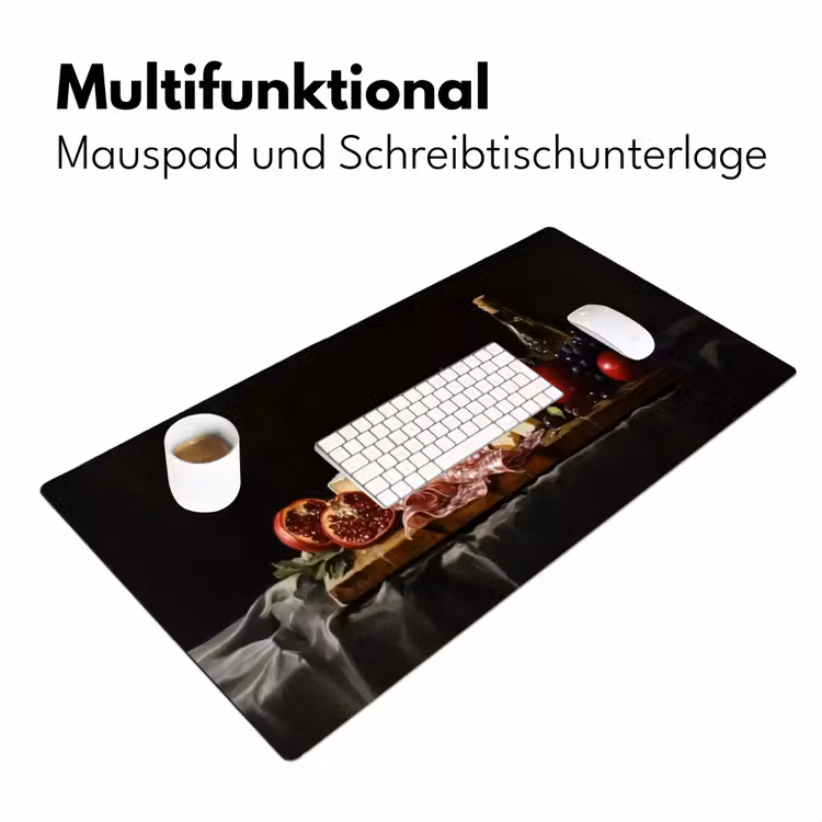 Stilleven - Vintage - Borrelplank Muismat XXL klein -ysfeer4_duits