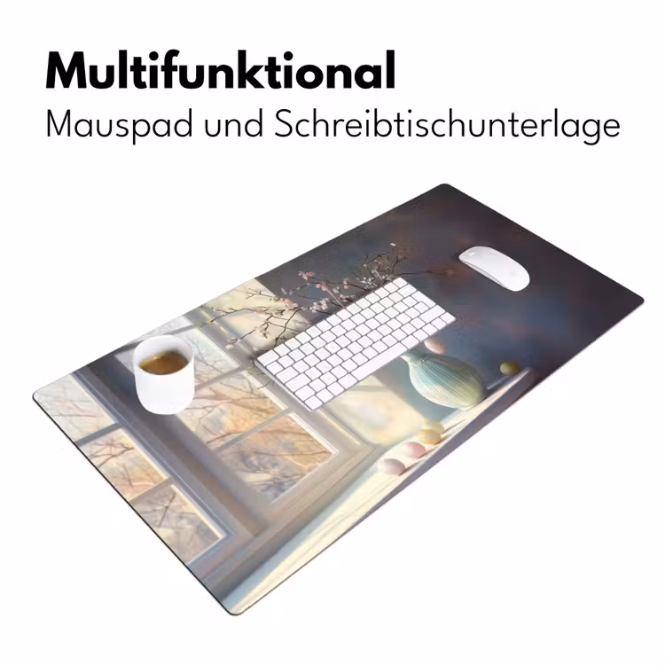 Stilleven - Vaas - Paastak Muismat XXL klein -ysfeer4_duits