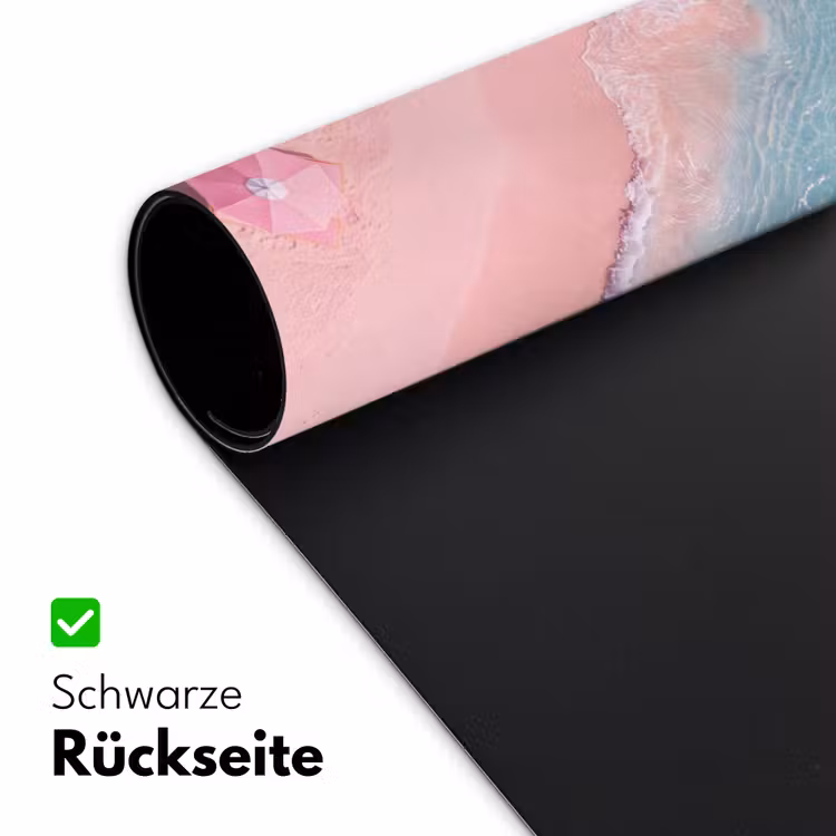 Schreibtischunterlage - Strand – Rosa Sand – Meer – Sommer – Natur - Strand - Roze zand - Zee - Zomer - Natuur Muismat XXL klein