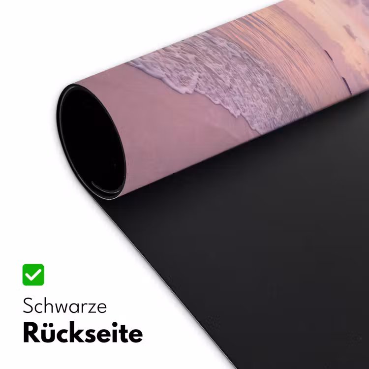 Schreibtischunterlage - Strand – Sonnenuntergang – Natur – Minimalistisch – Rosa — 2