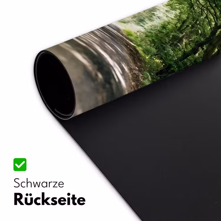 Weg - Bomen - Natuur - Groen Muismat XXL klein -ysfeer2_duits