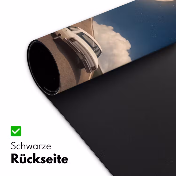 Schreibtischunterlage - Straße – Mond – Nacht - Weg - Maan - Nacht Muismat XXL klein