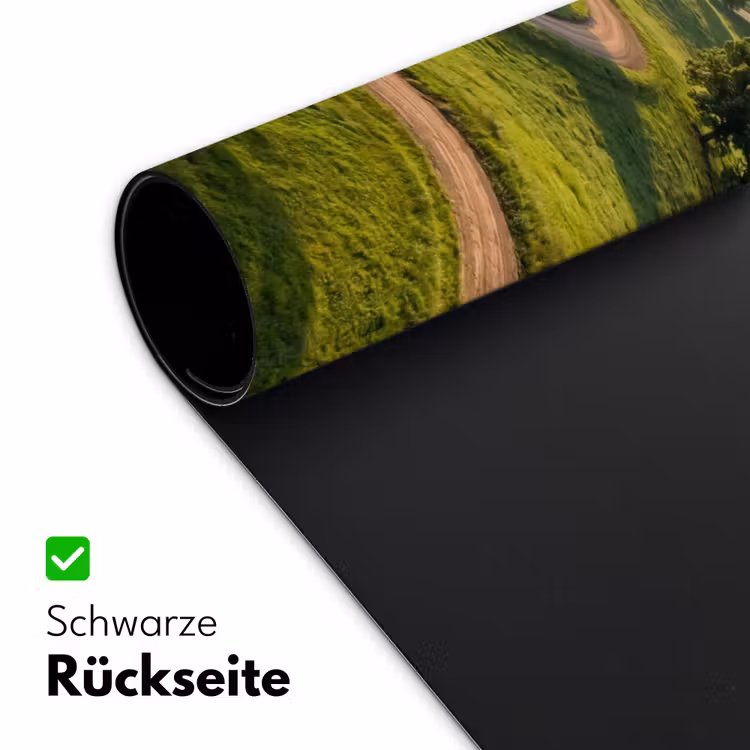 Weg - Weide - Natuur - Groen Muismat XXL klein -ysfeer2_duits