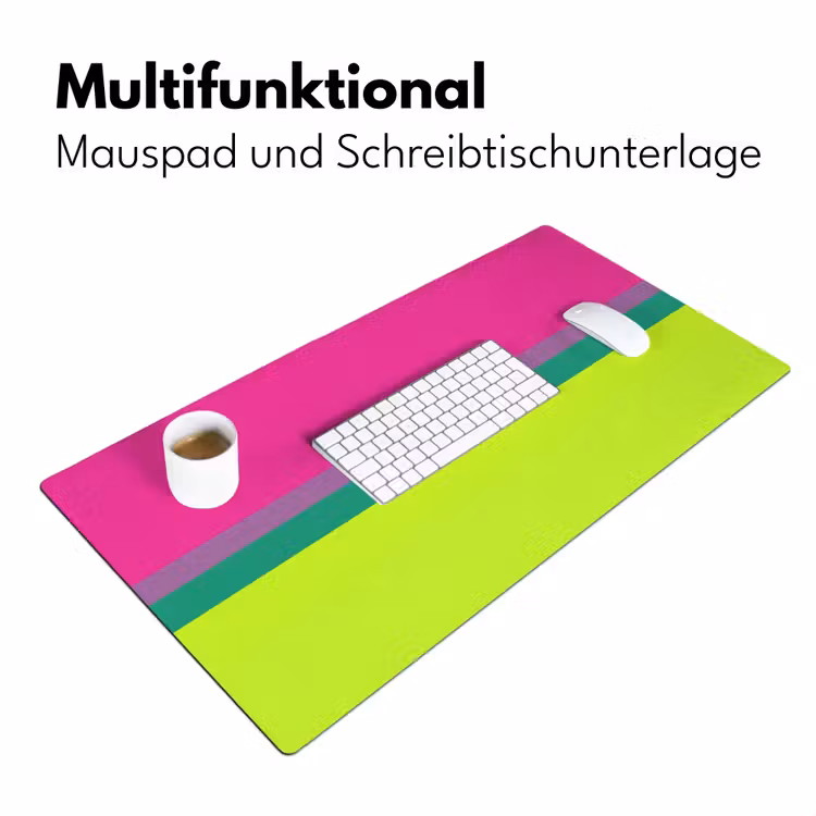 Strepen - Modern - Kleurrijk Muismat XXL klein -ysfeer4_duits