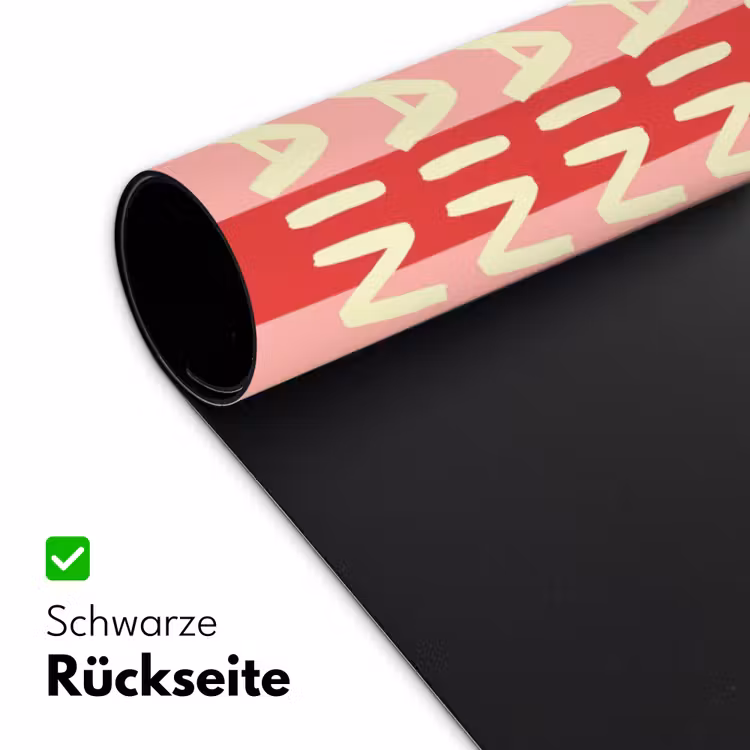 Strepen - Rood - Try again Muismat XXL klein -ysfeer2_duits