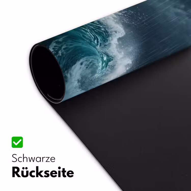 Storm - Badeend - Golven Muismat XXL klein -ysfeer2_duits