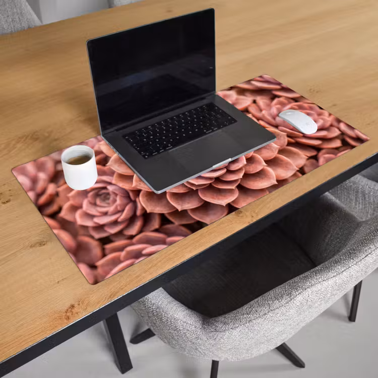 Vetplant - Organisch - Roze Muismat XXL klein -sfeer1