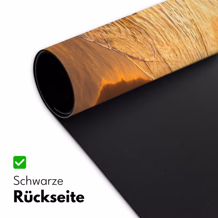Schreibtischunterlage - Surfer – Strand – Sonnenuntergang – Ozean – Gold - Surfer - Strand - Zonsondergang - Oceaan - Goud Muismat XXL klein