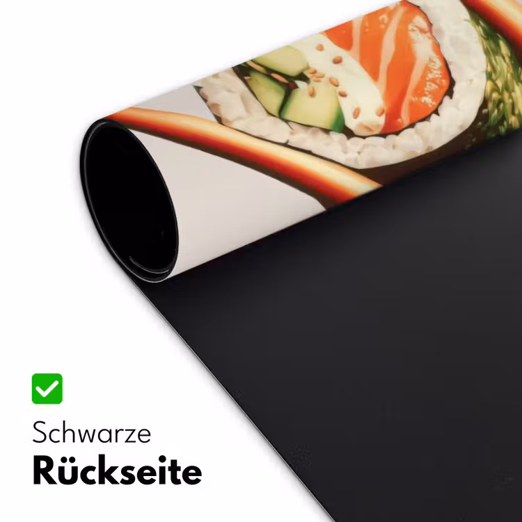 Sushi - Zalm - Rijst - Japans Muismat XXL klein -ysfeer2_duits