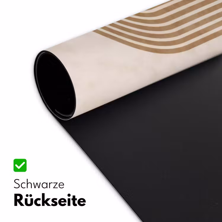 Symmetrische bocht - Koperkleurig Muismat XXL klein -ysfeer2_duits