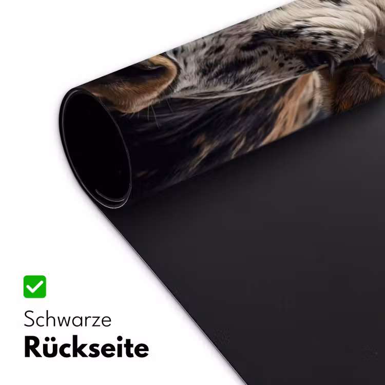 Stier - Kleurrijk - Hoorns Muismat XXL klein -ysfeer2_duits