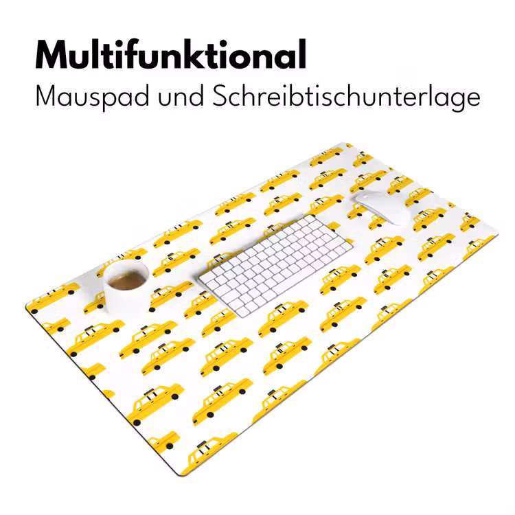 Taxi - Iconisch - Geel Muismat XXL klein 681 -ysfeer4_duits