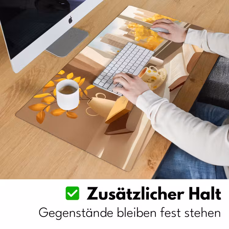 Thee - Boek - Thee - Herfst Muismat XXL klein -ysfeer3_duits