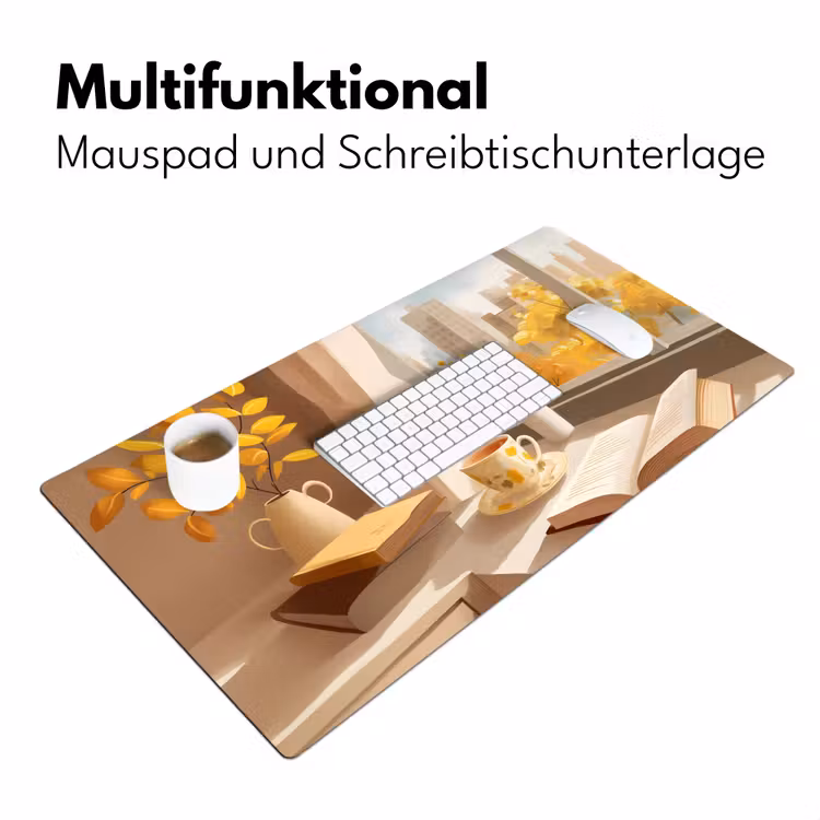Thee - Boek - Thee - Herfst Muismat XXL klein -ysfeer4_duits