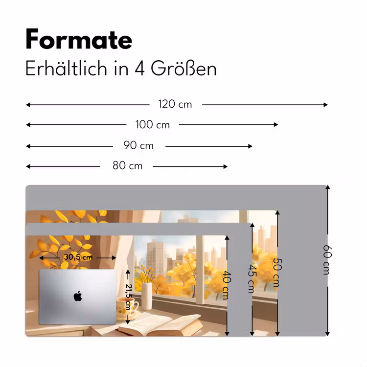 Thee - Boek - Thee - Herfst Muismat XXL klein -ysfeer5_duits