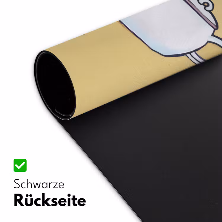 Theepot - Kopje - Beige - Illustratie Muismat XXL klein -ysfeer2_duits