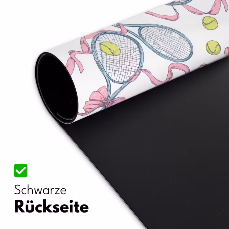 Tennis - Strikken - Kleurrijk Muismat XXL klein 681 -ysfeer2_duits