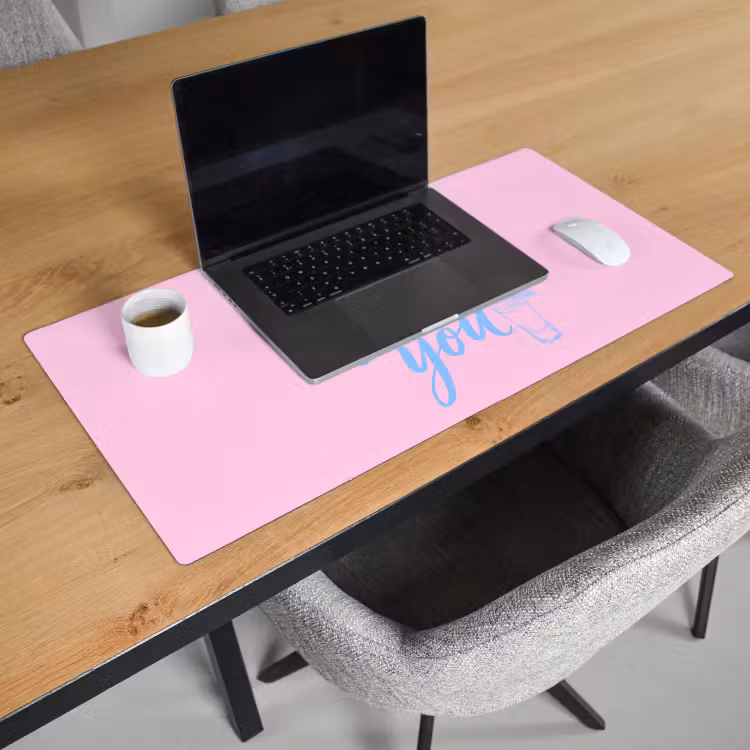 Tequila texted you - Roze - Blauw Muismat XXL klein -sfeer1