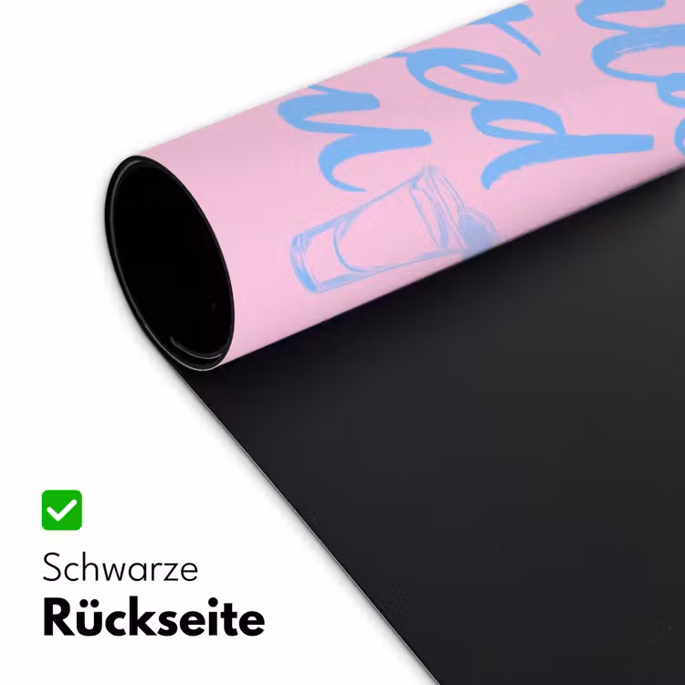 Tequila texted you - Roze - Blauw Muismat XXL klein -ysfeer2_duits
