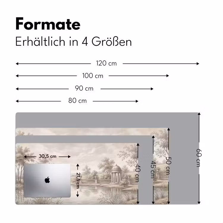 Terras - Water - Natuur - Landschap Muismat XXL klein -ysfeer5_duits