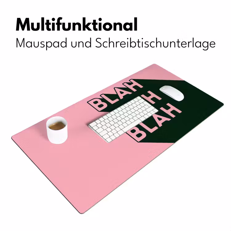 Tekst - Grafisch - Groen - Schaduw Muismat XXL klein -ysfeer4_duits