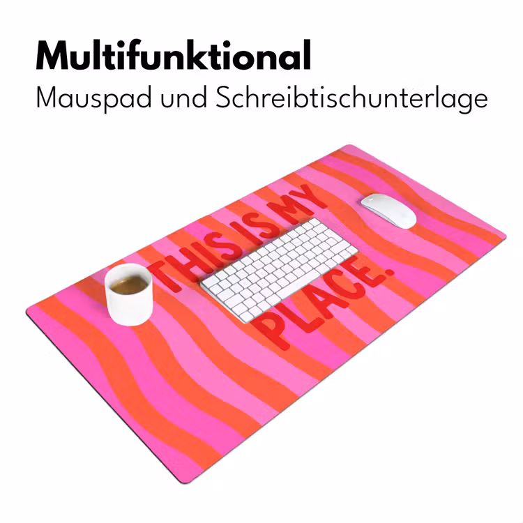 Tekst - Modern - Kleurrijk Muismat XXL klein -ysfeer4_duits