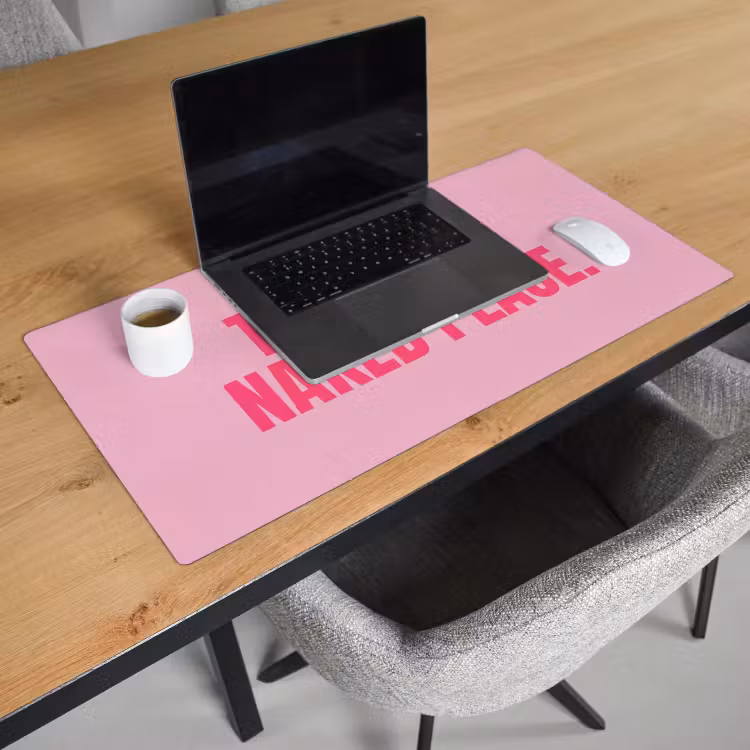 Tekst - Modern - Roze Muismat XXL klein -sfeer1