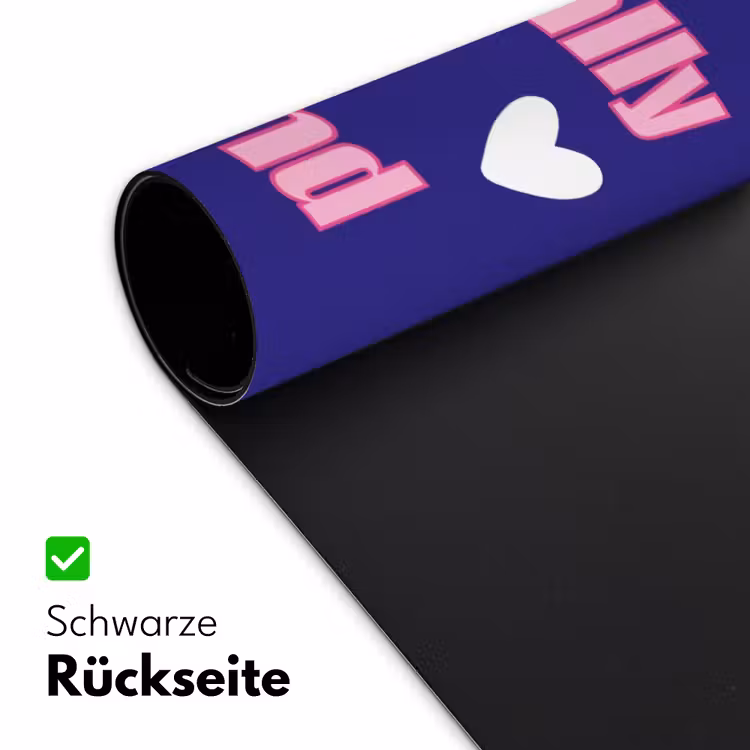 Tekst - Valentijn - Love - Blauw Muismat XXL klein -ysfeer2_duits