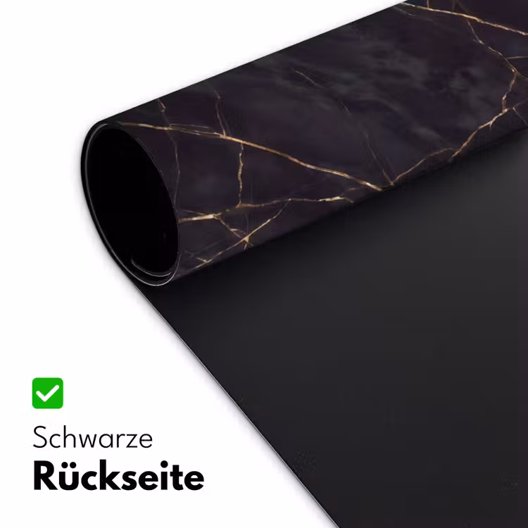 Textuur - Gouden lijnen - Abstract - Modern - Zwart Muismat XXL klein -ysfeer2_duits