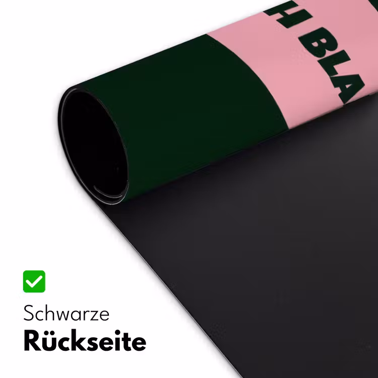 Tekstwolk - BLAH BLAH BLAH - Roze Muismat XXL klein -ysfeer2_duits